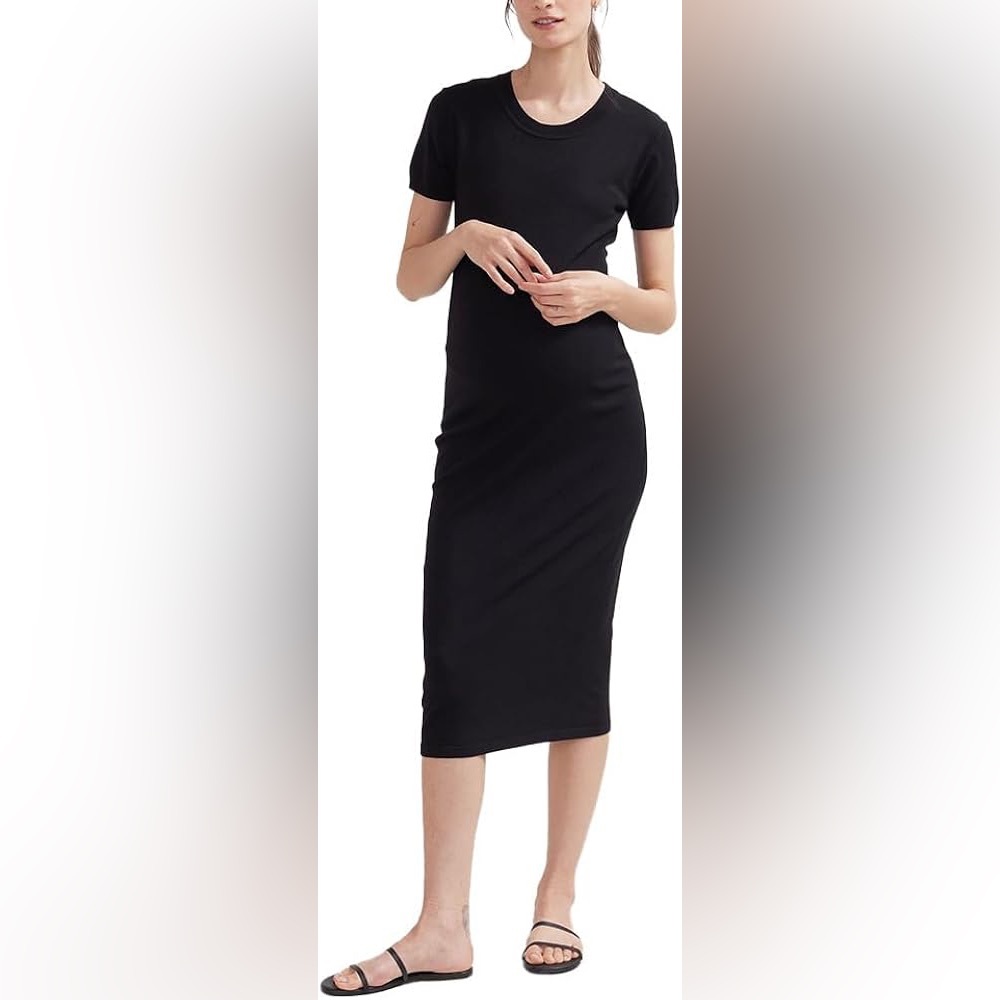 Hatch Black Midi Dress